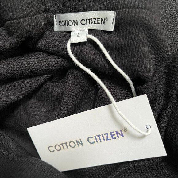 Cotton Citizen Melbourne Midi Skirt with Slit in Black Size Large NEW - Picture 4 of 4